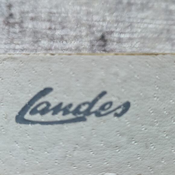 Vintage 90s Landes Floral Patterned Belt Womens L Boho Cottagecore Cream Blue main image 11